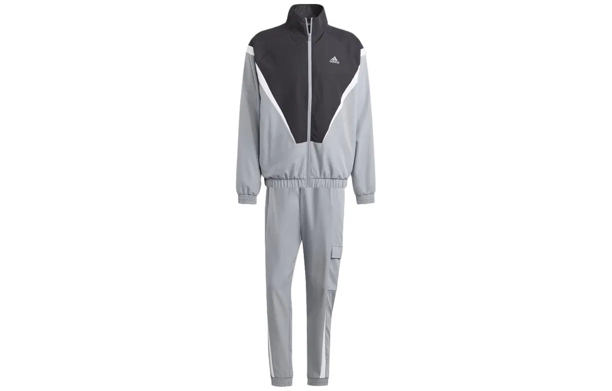 Мужской спортивный комплект из свитшота и брюк Adidas, Black/Gray