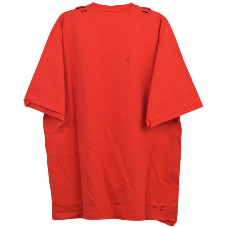 Футболка с принтом, Balenciaga, Orange Red — фото 3