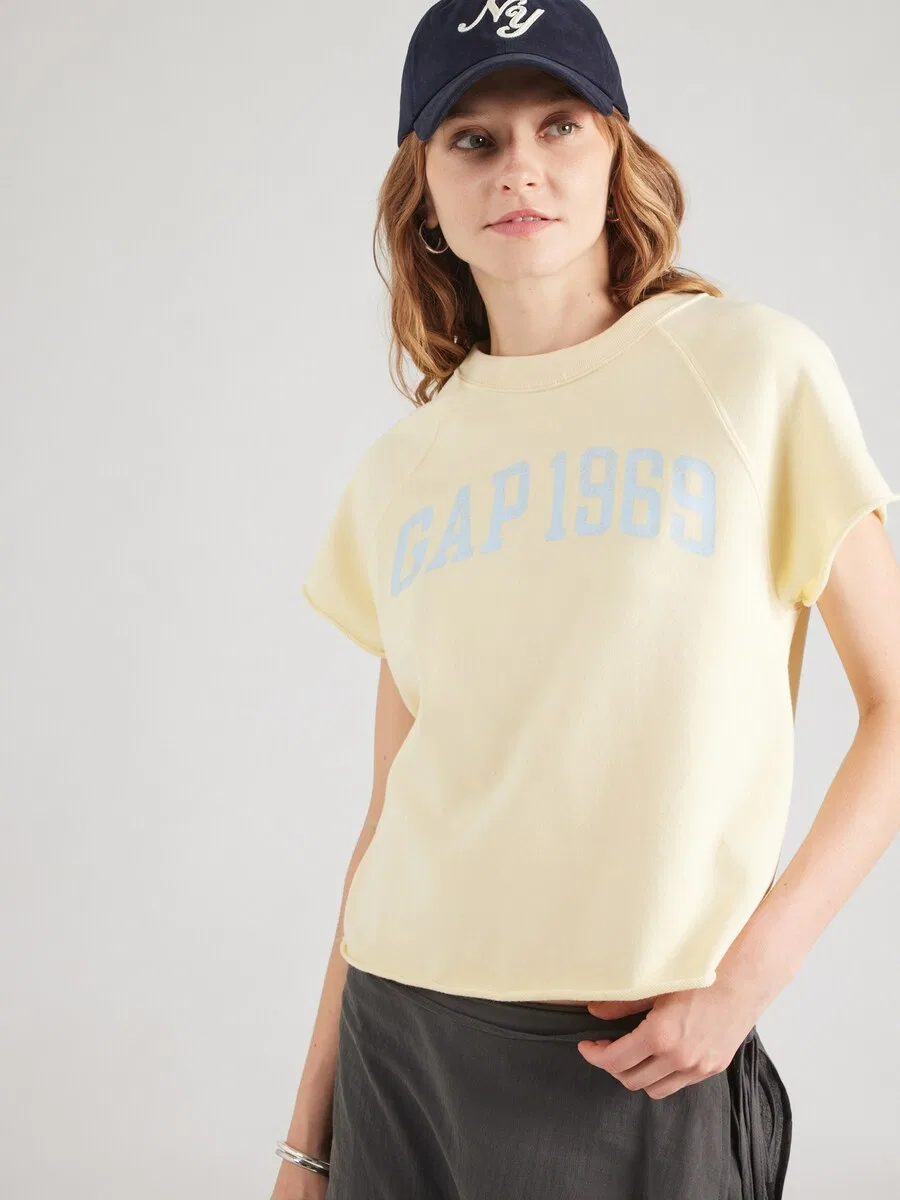 Толстовка GAP светло-желтого цвета — фото 2