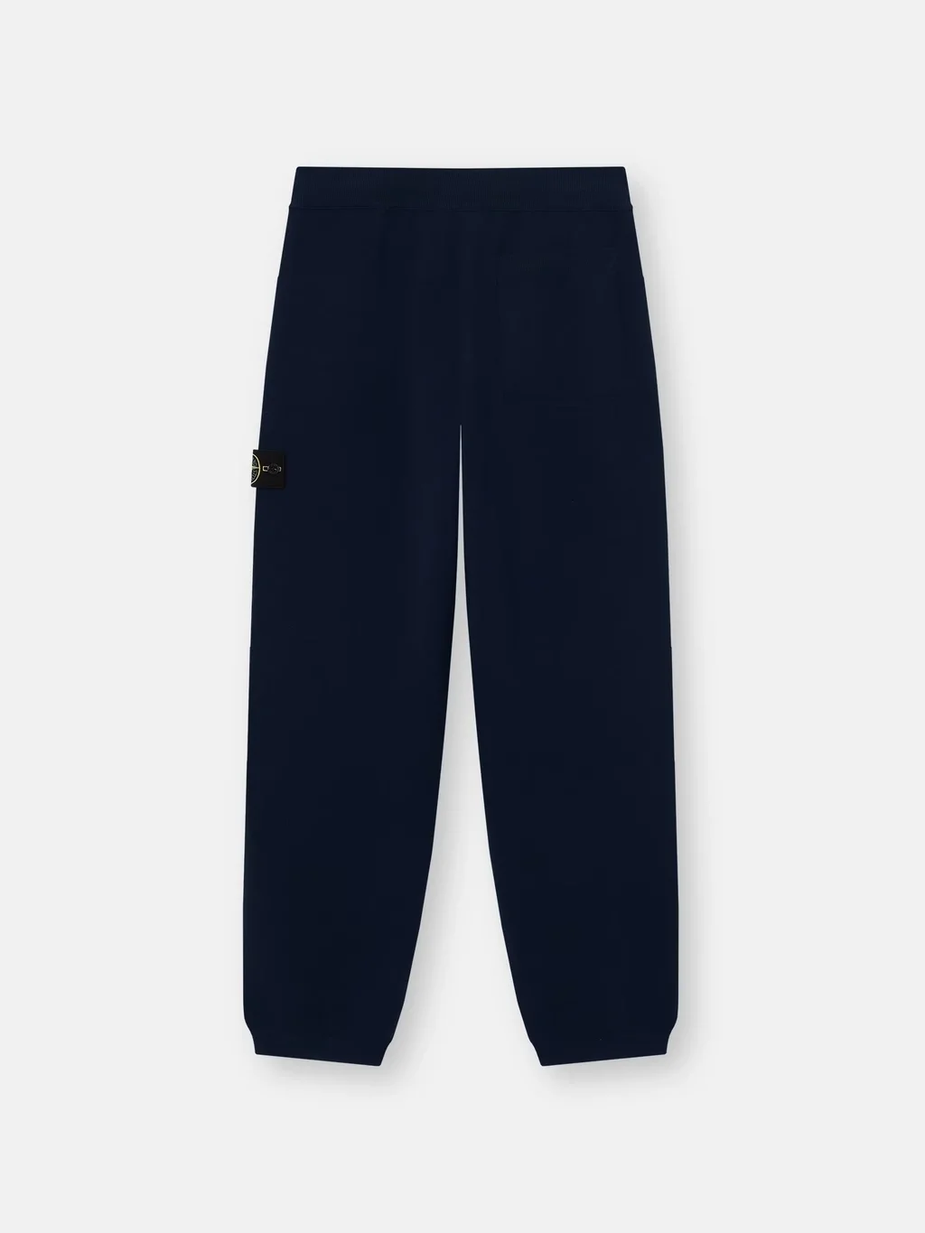 Мужские вязаные брюки Stone Island Regular-fit With Elastic Drawstring Waist, темно-синий — фото 4