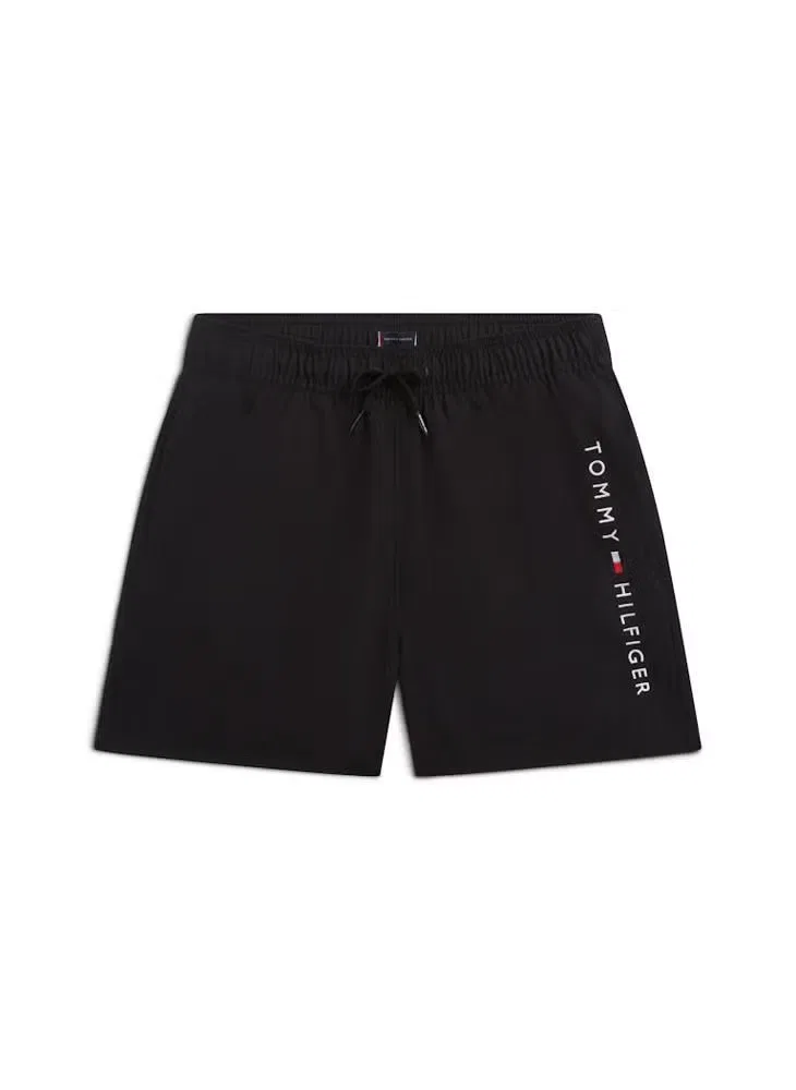 Шорты для плавания с вышивкой логотипа Original Logo Mid Length Tommy Hilfiger, черный — фото 2