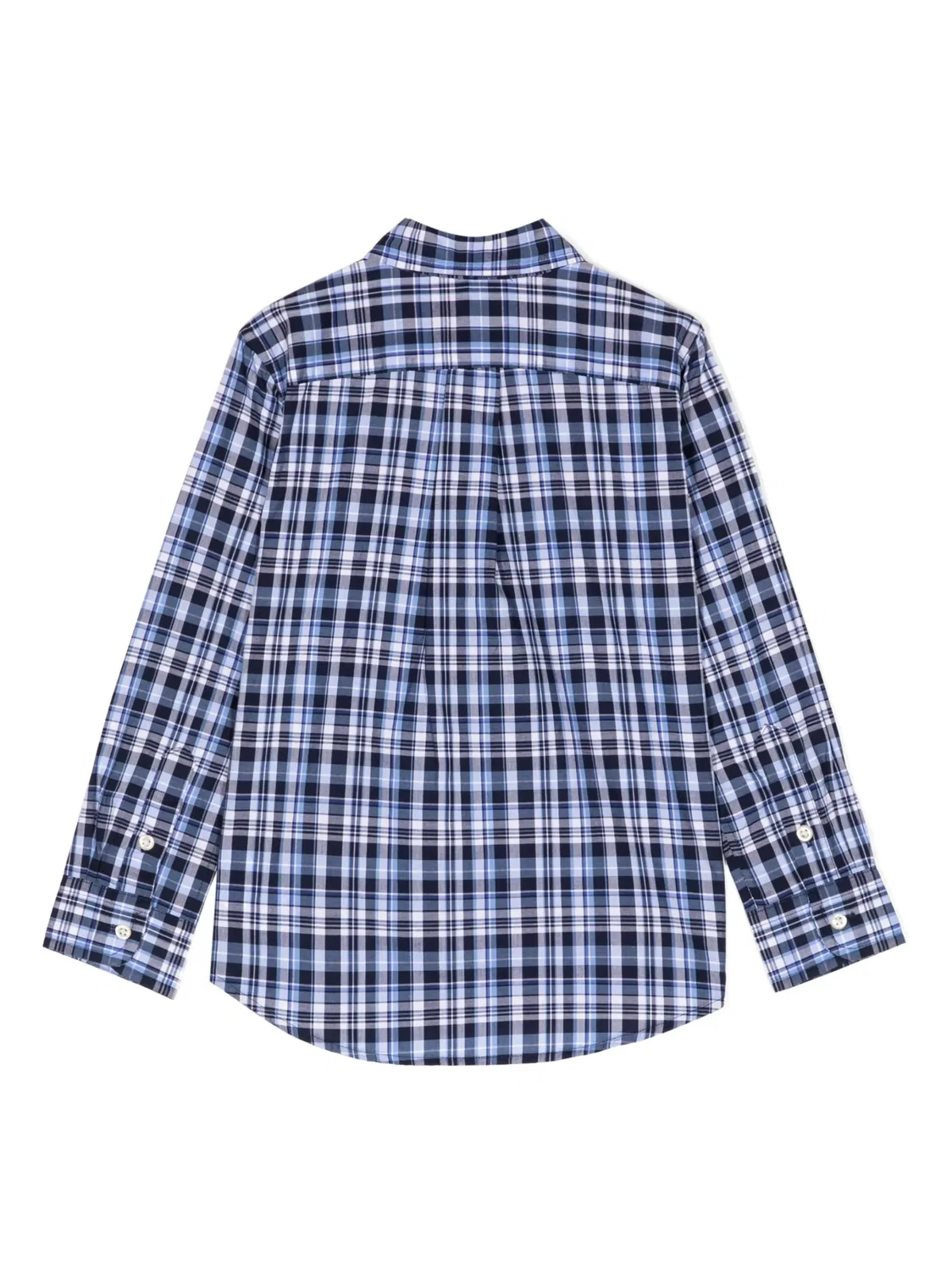 Рубашка из хлопка в клетку, синяя Polo Ralph Lauren, синий — фото 2