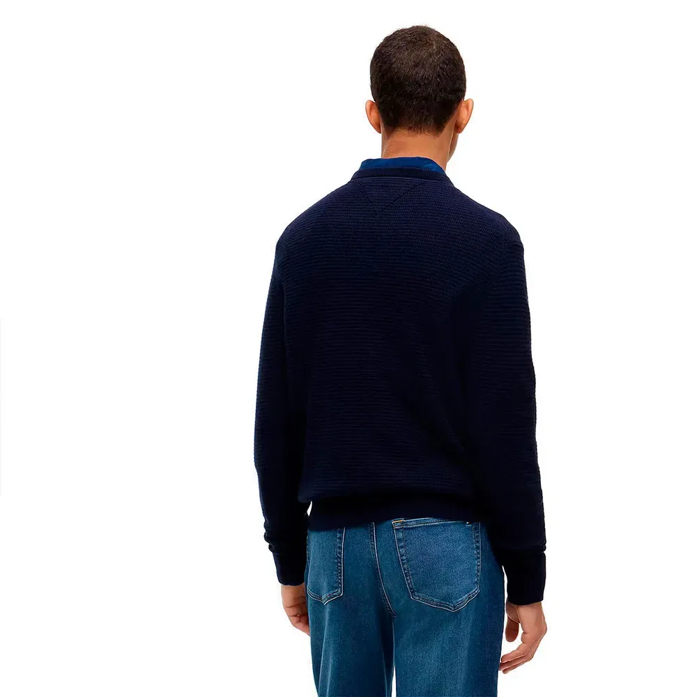 Мужской свитер из хлопка с кашемиром Tommy hilfiger, Blue — фото 2
