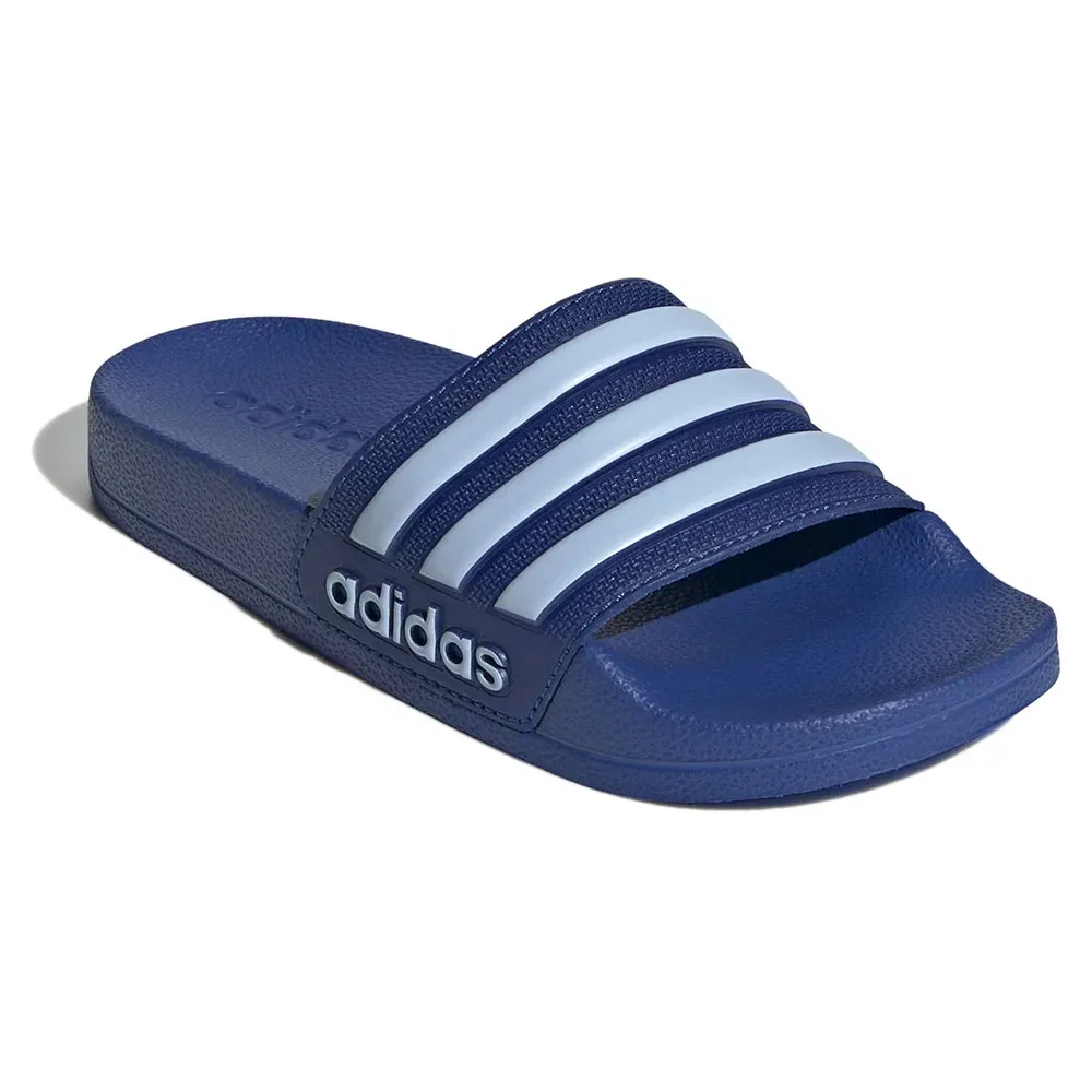 Детские шлепанцы для девочек с быстросохнущим материалом Adidas, Blue — фото 4