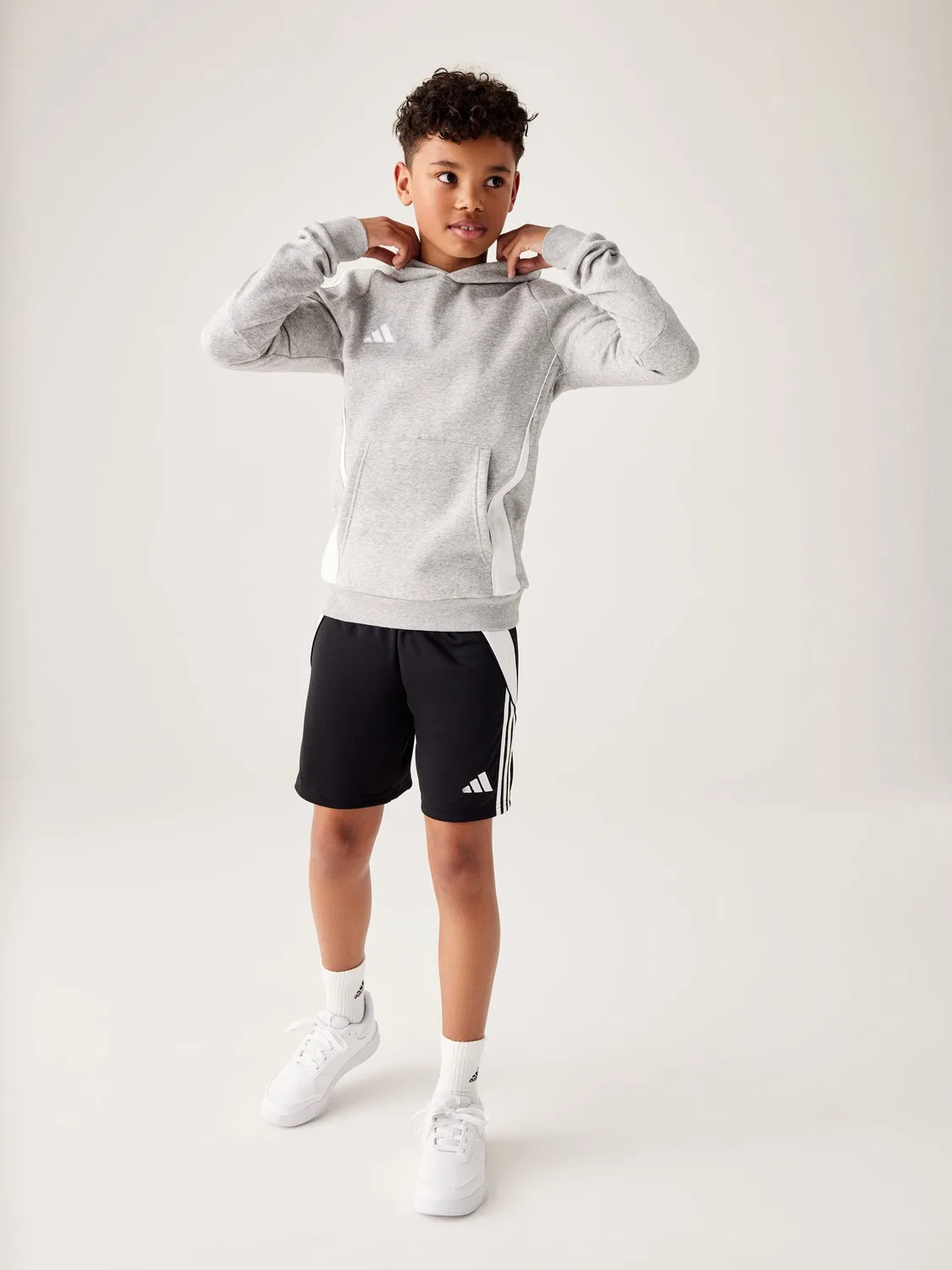Тренировочная куртка, slim fit, Tiro 24 adidas, серый — фото 4