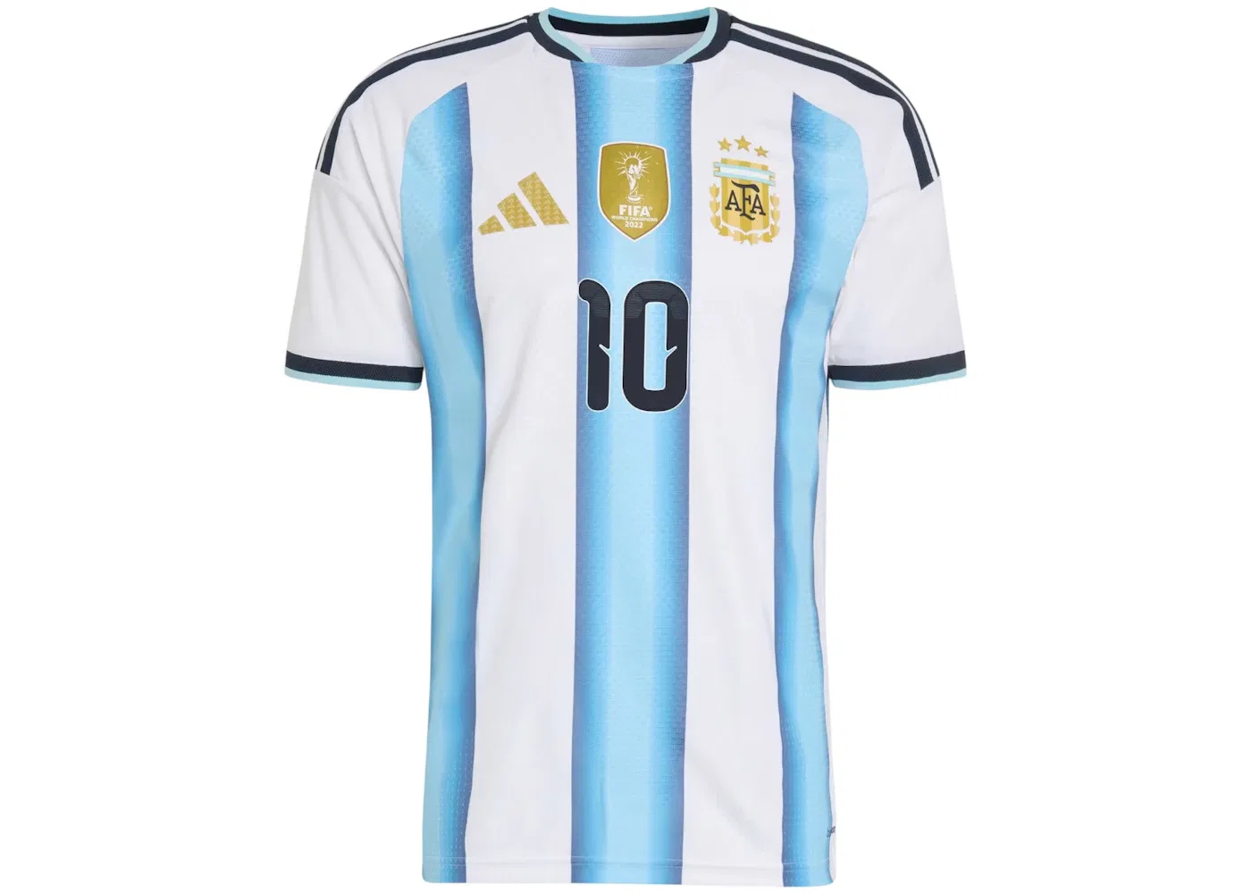 Мужская футбольная джерси с длинным рукавом Jersey Adidas, White Icey Blue Light Blue