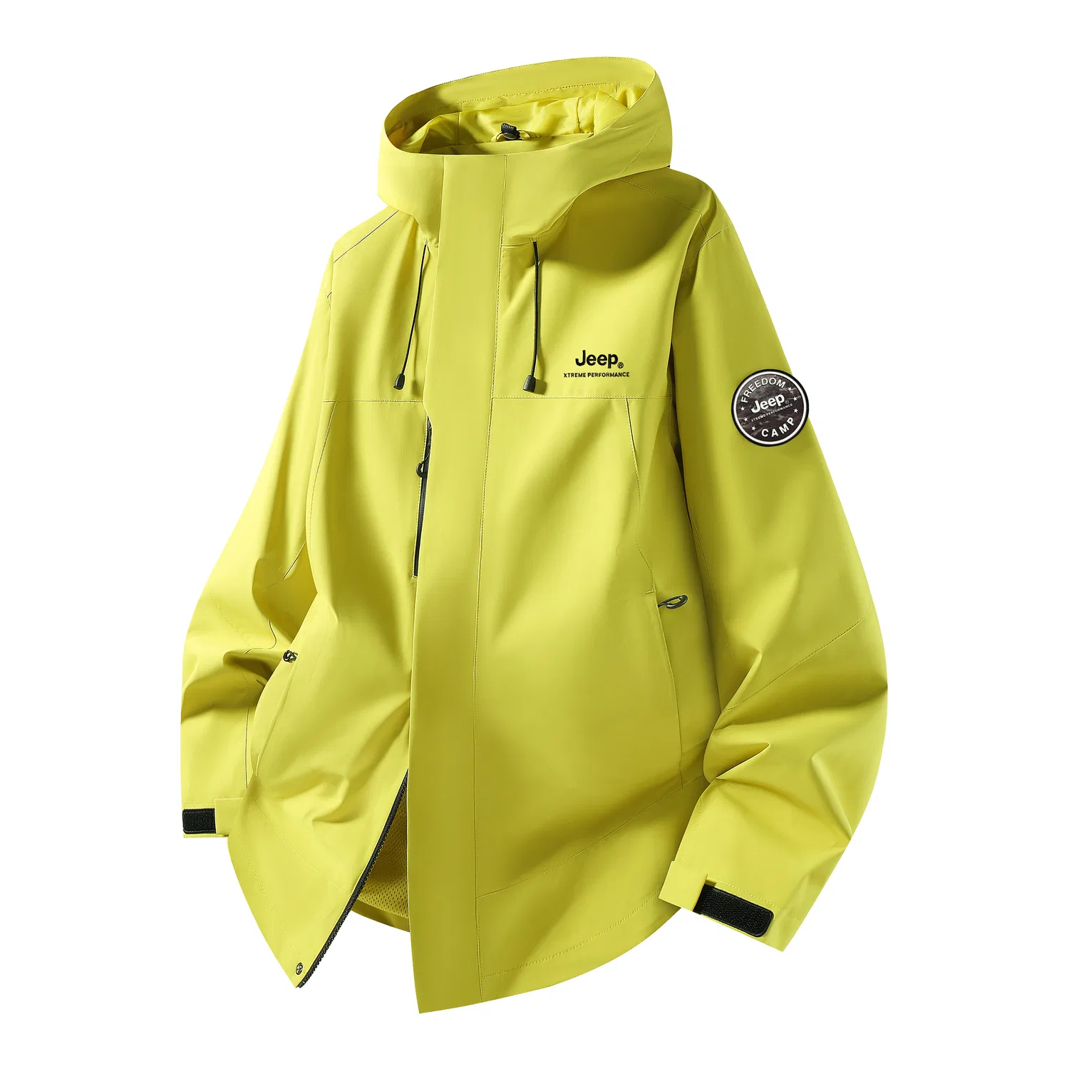 Детская куртка с капюшоном, прямая, модель Jeep, цвет Willow Yellow