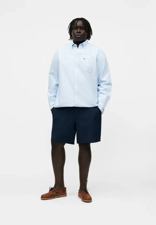 Рубашка хлопковая Dobby Tommy Hilfiger, синий — фото 2