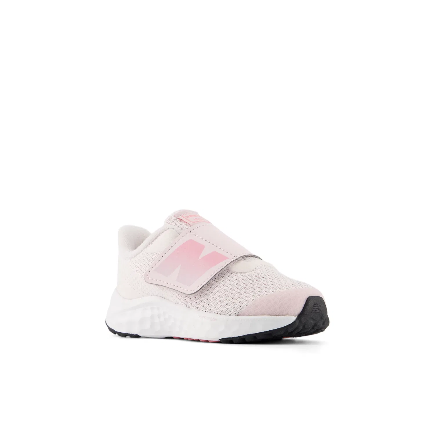 Детские кроссовки для бега с дышащим верхом Arishi Hook & Loop New Balance, Pink Salt With Double Bubble And Stone Pink — фото 2