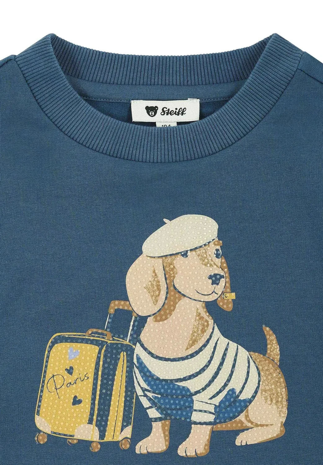 Толстовка с рисунком «гав и пух» - толстовка Steiff, Dark Denim — фото 3