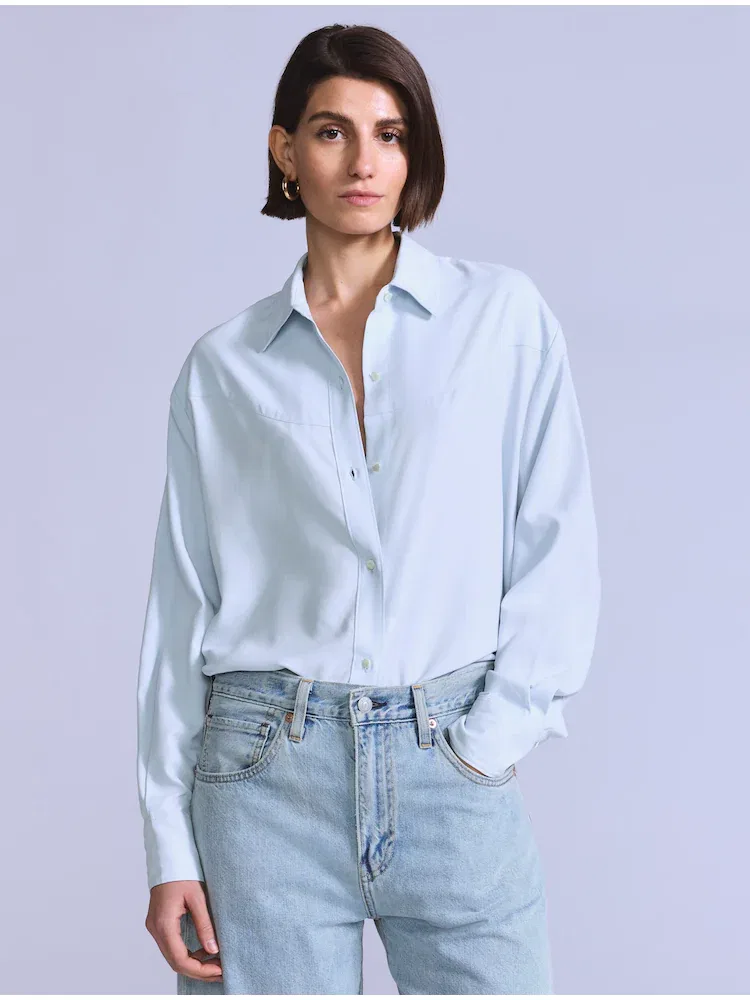 Джинсовая рубашка с длинным рукавом, модель Rider LEVIS — фото 2