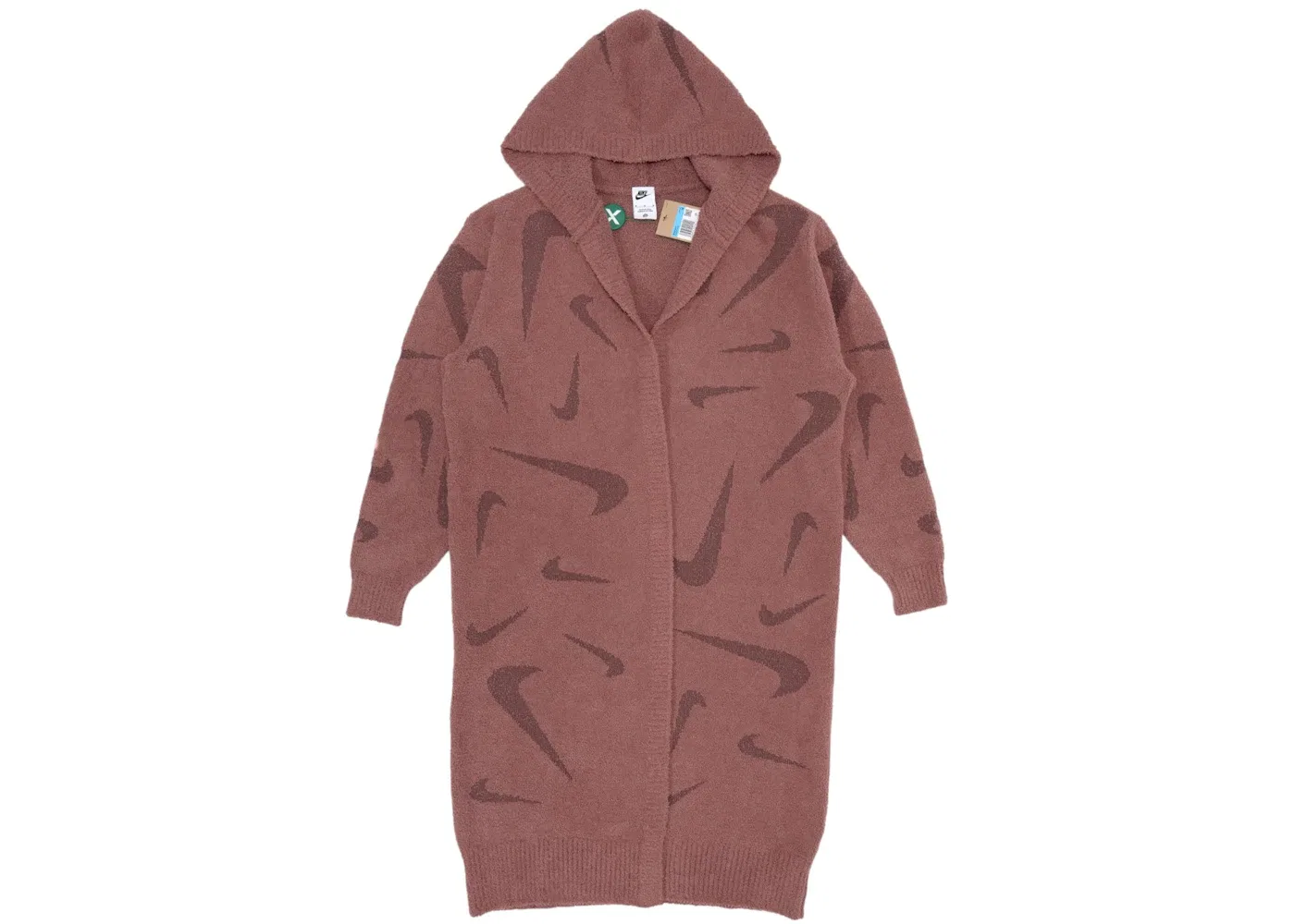 Женский кардиган с текстурой букле Phoenix Cozy Nike, Mauve