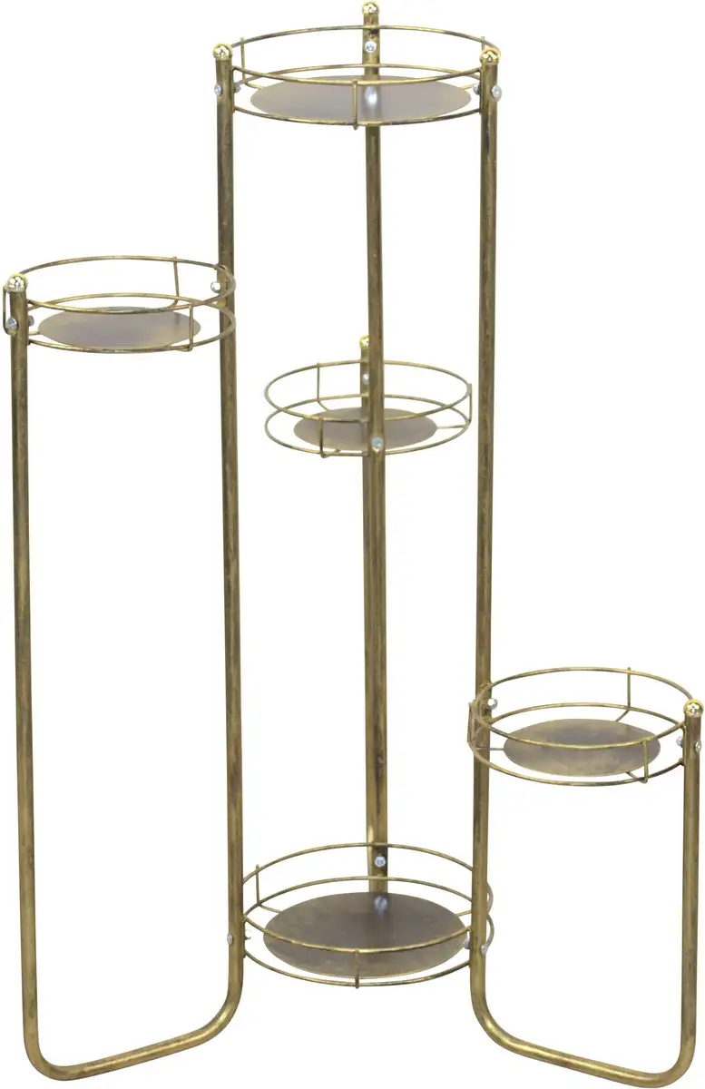 

HOFMANN LIVING AND MORE стол-цветок, (1 шт.) 51х75х51 см, цвет goldfarben + goldfarben