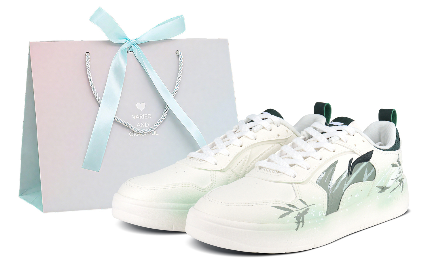 

Скользоустойчивые, износостойкие, легкие низкие кроссовки для скейтбординга Spike Years мужские LINING, белый