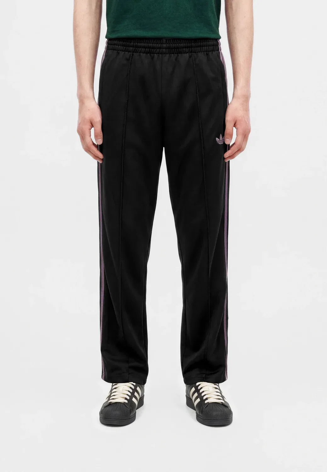 Брюки Firebird унисекс - спортивные штаны Adidas Originals, Black/Grey Strata
