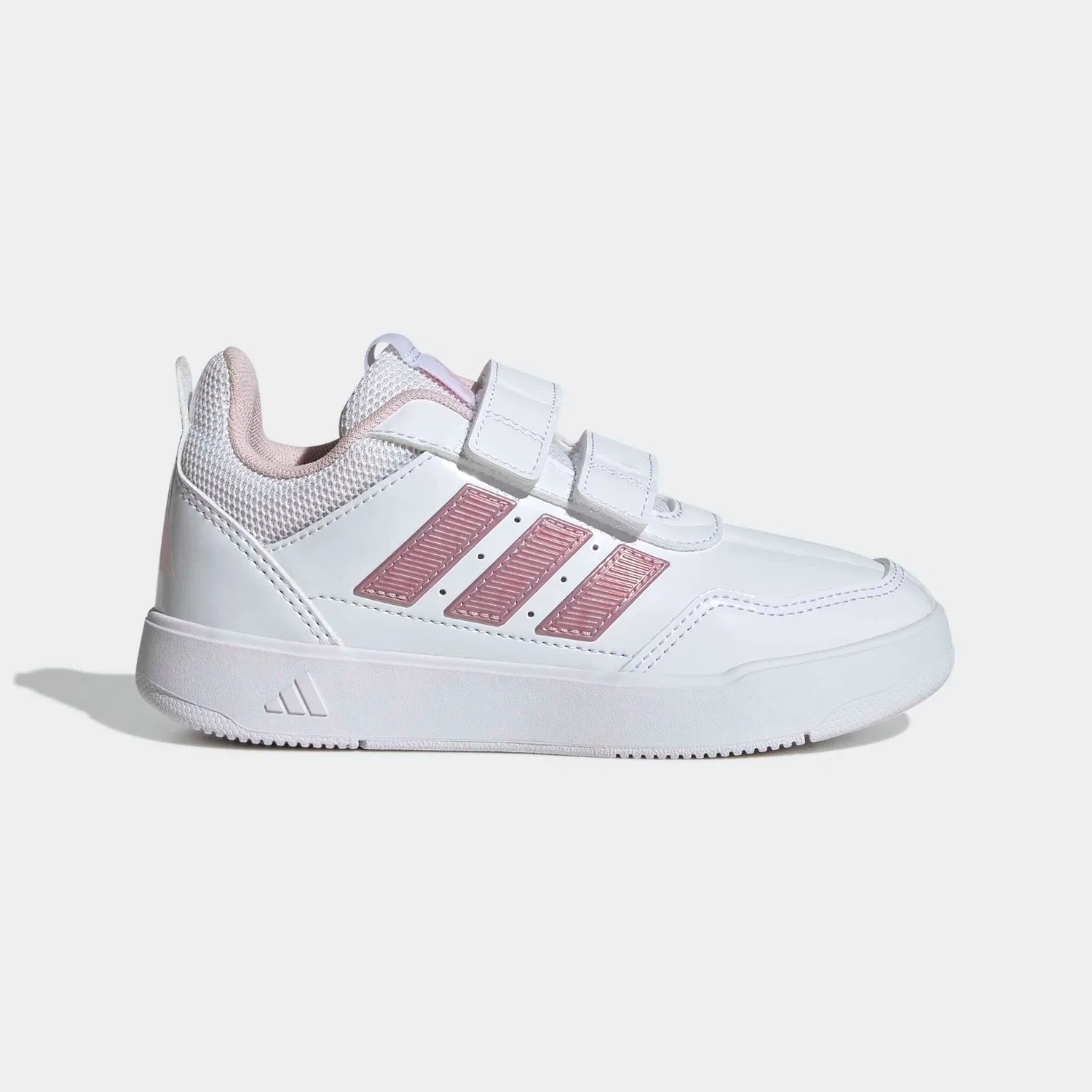 Детские кроссовки с регулируемой застежкой Adidas Sportswear, Cloud White/Clear Pink/Grey Two — фото 2