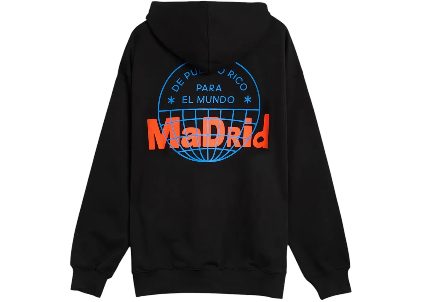 Унисекс худи с принтом Adidas x Bad Bunny DtMF Tour Madrid Hoodie, Black