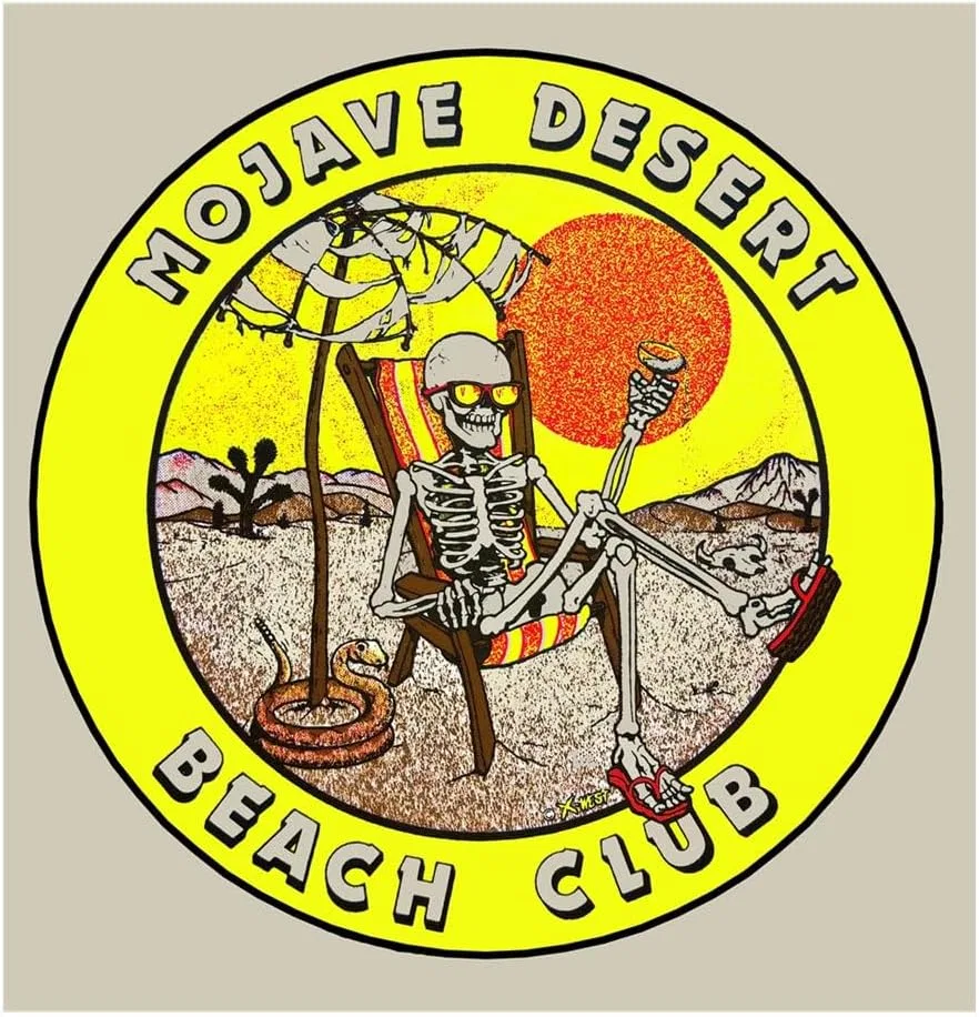 Мужская футболка с принтом Mojave Desert Beach Club, белый — фото 3