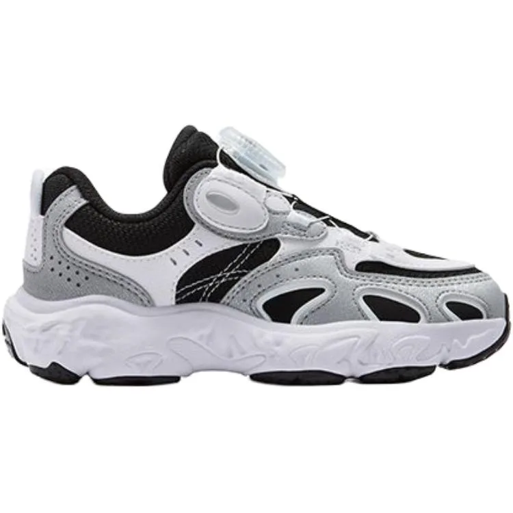 Беговые кроссовки Heritage FHT с защитой от истирания для детей 3-7 лет FILA KIDS, Black/Space Silver — фото 3