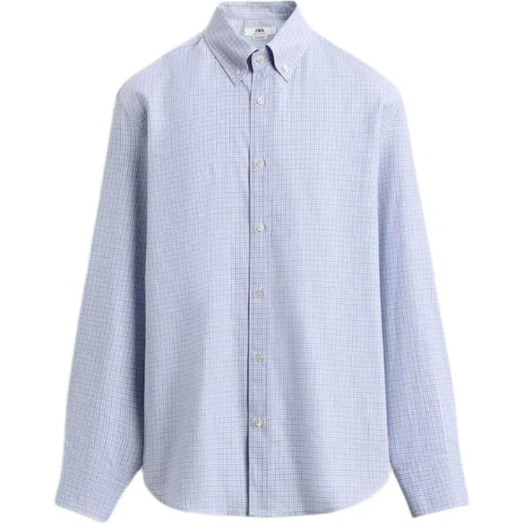 Мужская рубашка с рукавом Sky Color ZARA, Sky Color