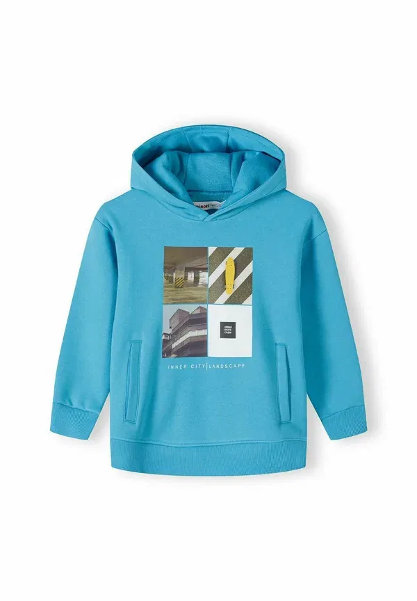 Худи с капюшоном транспортные средства Minoti, turquoise, бирюзовый — фото 2