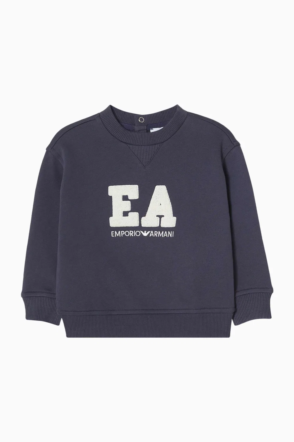Свитшот с принтом Macro Logo Emporio Armani, фиолетовый