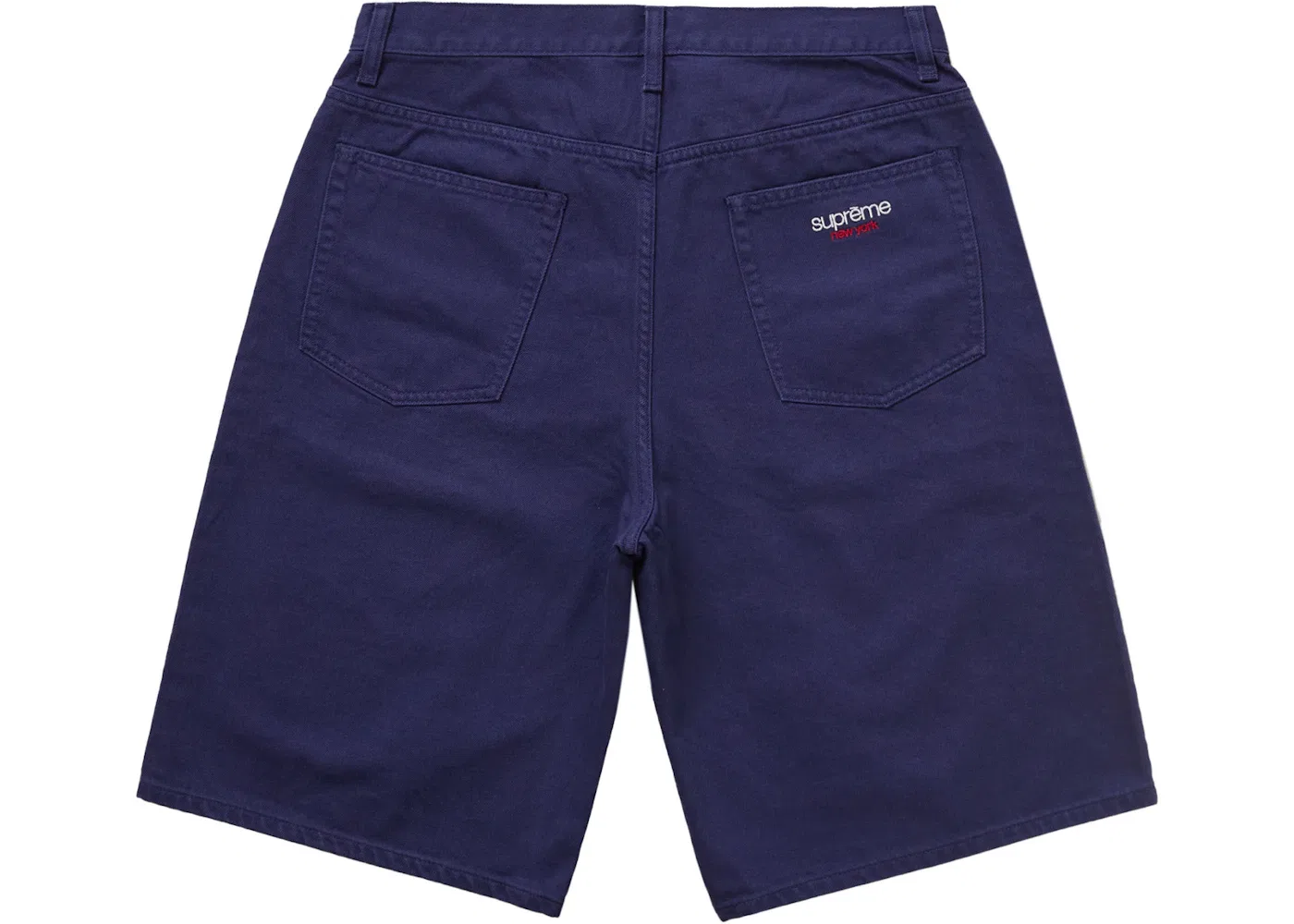 Мужские шорты с принтом Supreme Baggy Denim Short Supreme, Navy — фото 2