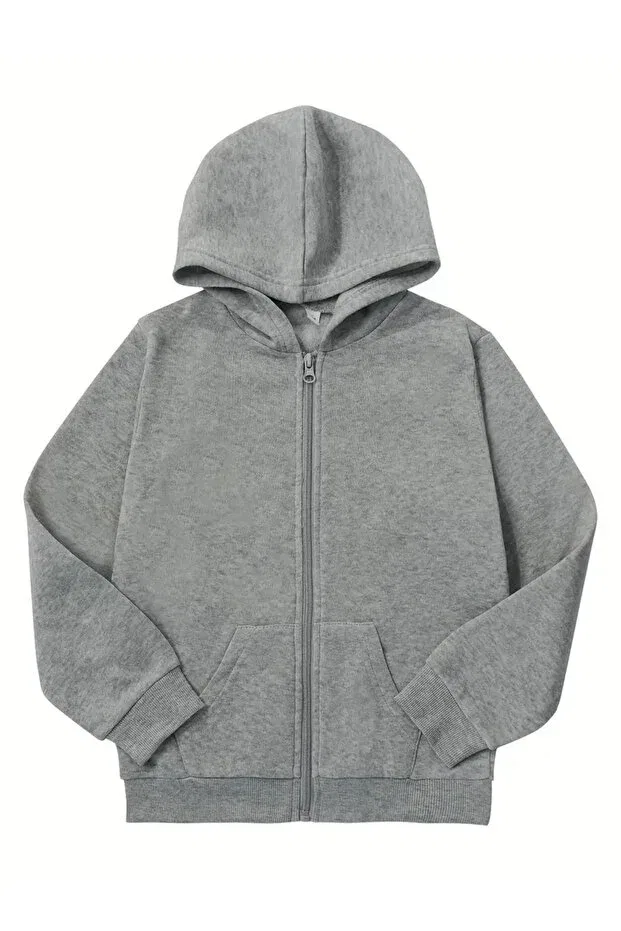 Детское худи на молнии с капюшоном Daxis Sportwear Company, Gray
