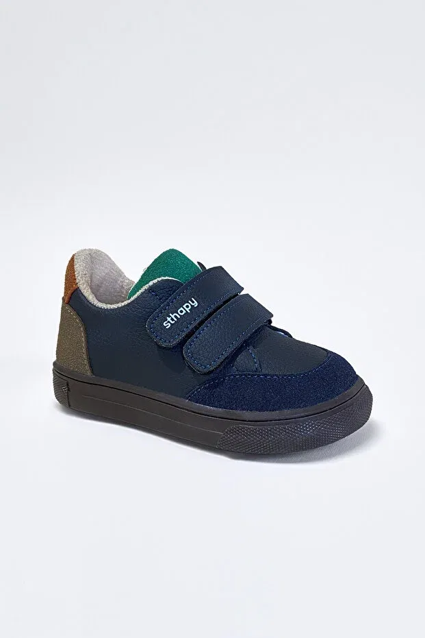 Детские кроссовки для девочек ортопедические Sthapy, Navy Blue — фото 2