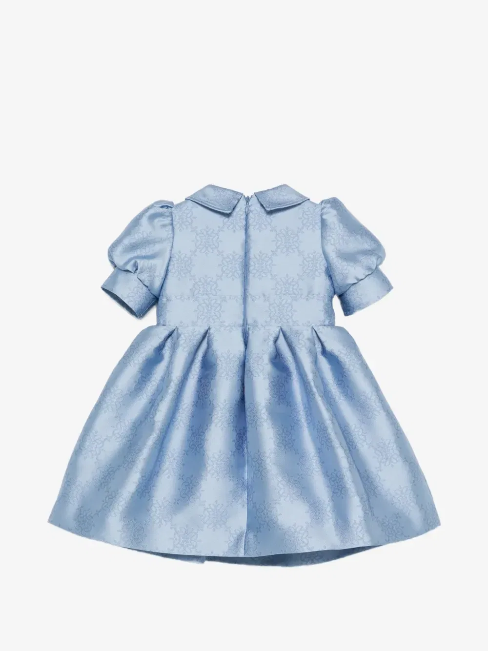 Жаккардовое платье со складками Elie Saab Junior, синий — фото 2