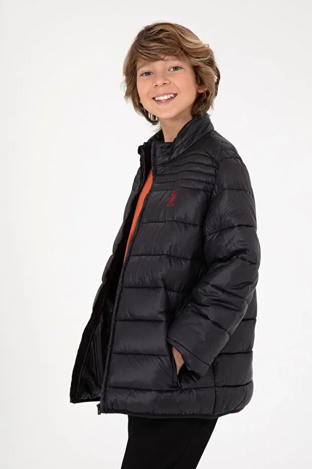 Детское пальто для мальчиков с длинным рукавом U.S. Polo Assn., Black