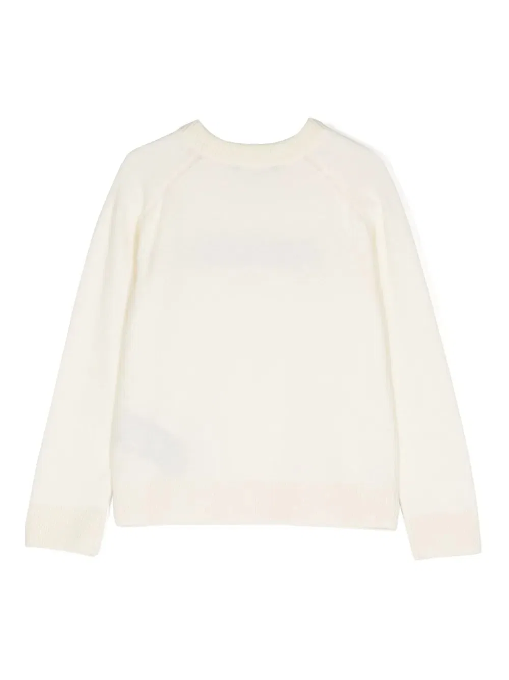 Джемпер с логотипом Kids Logo Crewneck Jumper Balmain, Ivory/Black — фото 2
