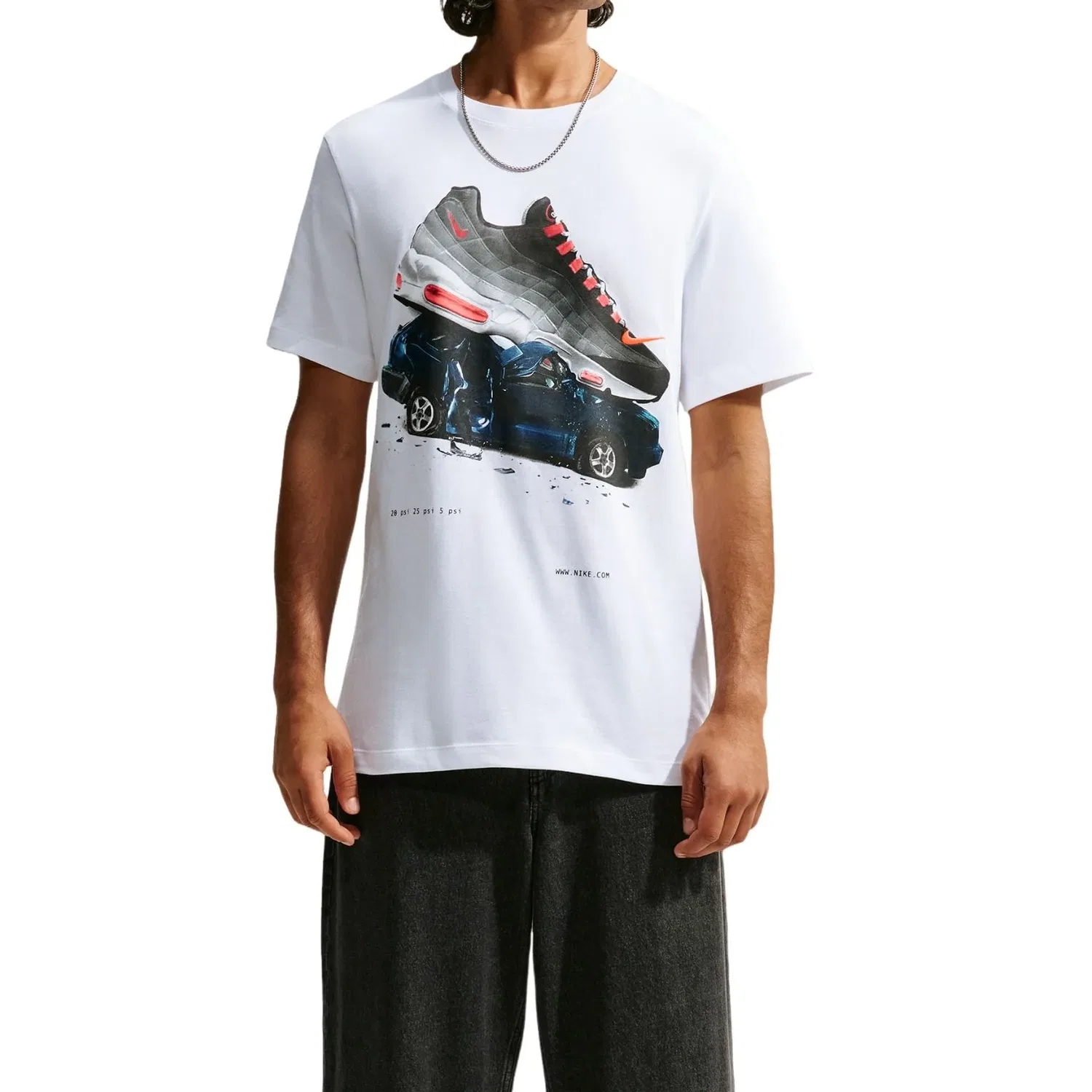 Мужская футболка Sportswear T-Shirt 'White' Nike, белый — фото 3
