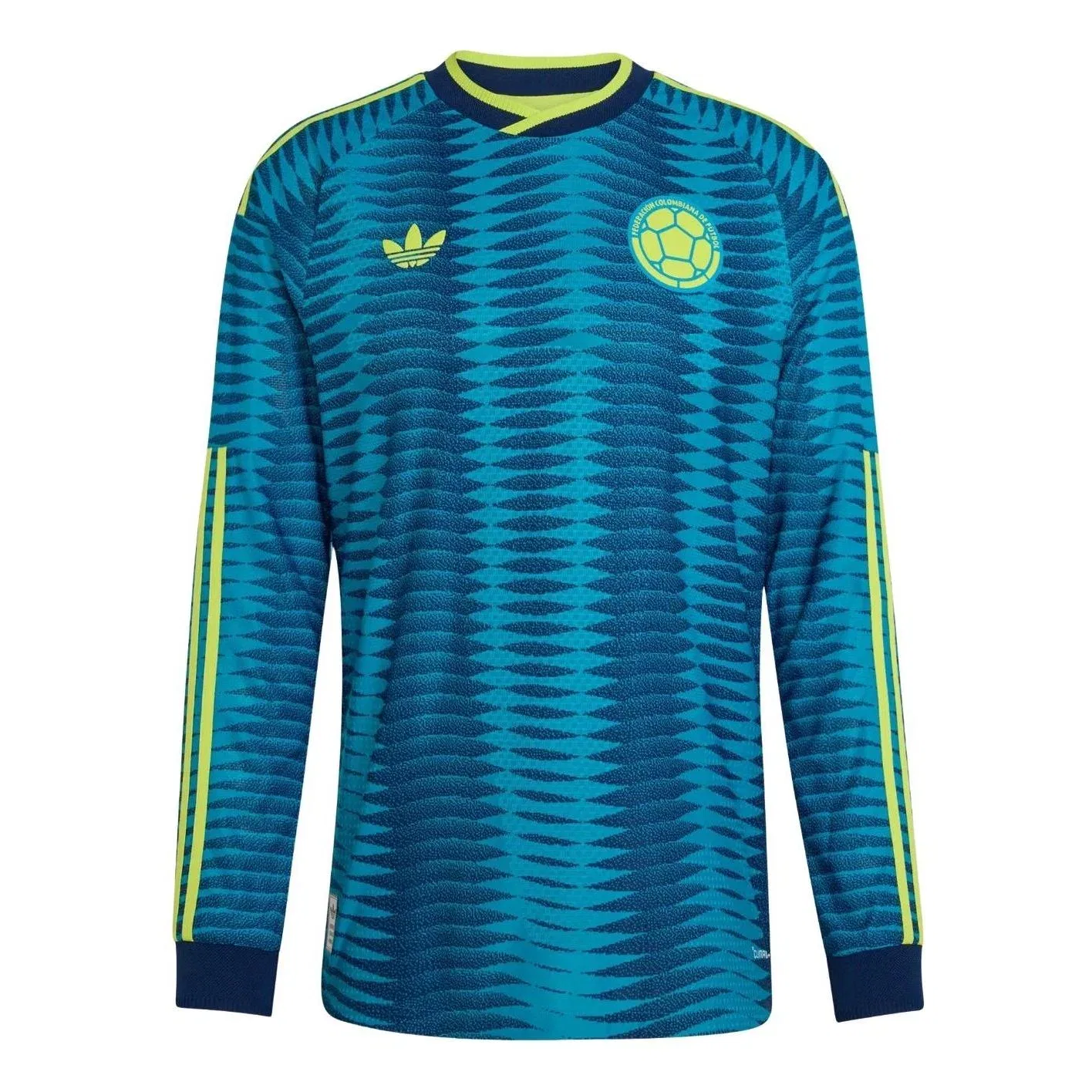 Мужская футболка с длинным рукавом Колумбия 2026 Mystery Petrol Team Navy Blue Adidas, синий