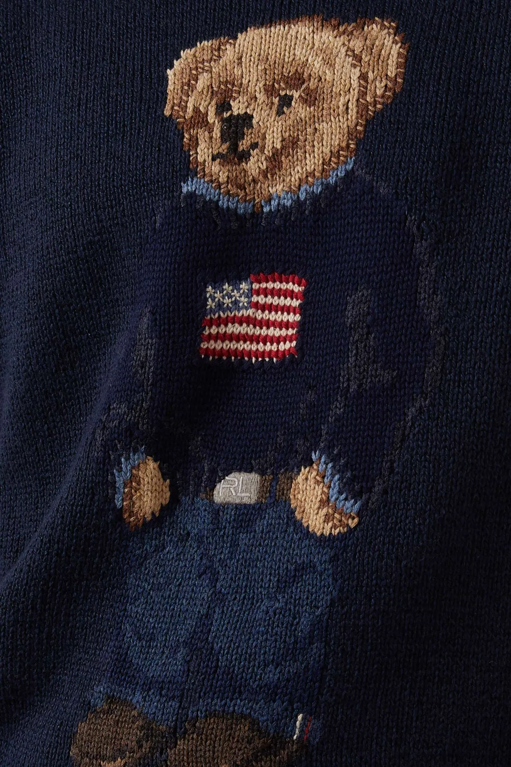Свитер с флагом Flag Bear Polo Ralph Lauren, мужской — фото 4