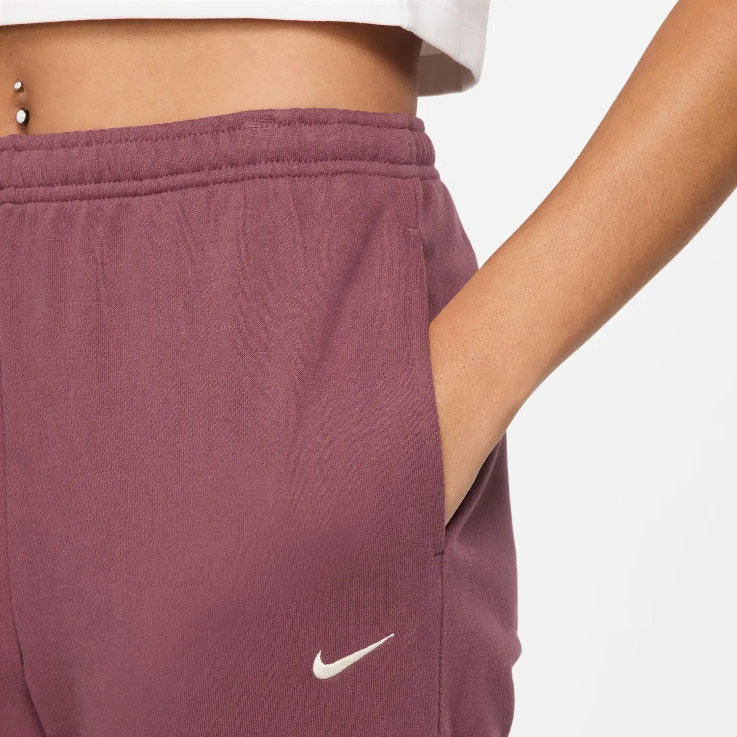 Женские спортивные штаны с флисовой подкладкой Nike, Rojo — фото 3