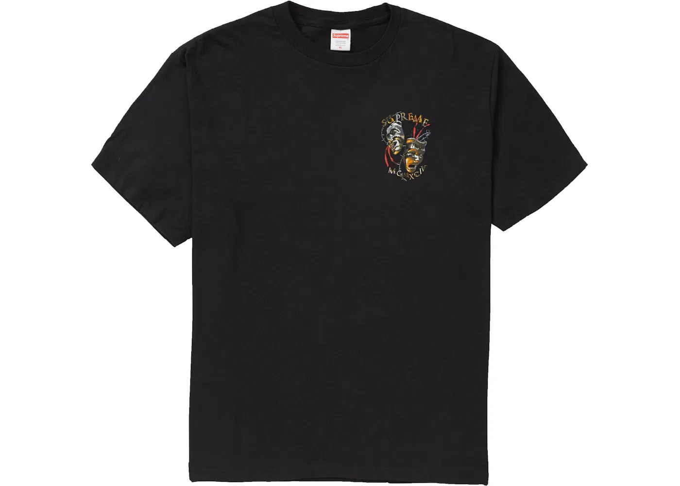 Мужская футболка с принтом Laugh Now Tee Supreme, Black
