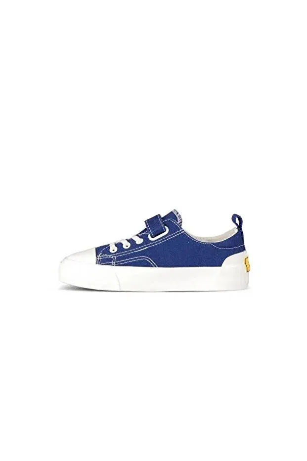 Детские ботинки для девочек льняные Vicco, Navy Blue — фото 2