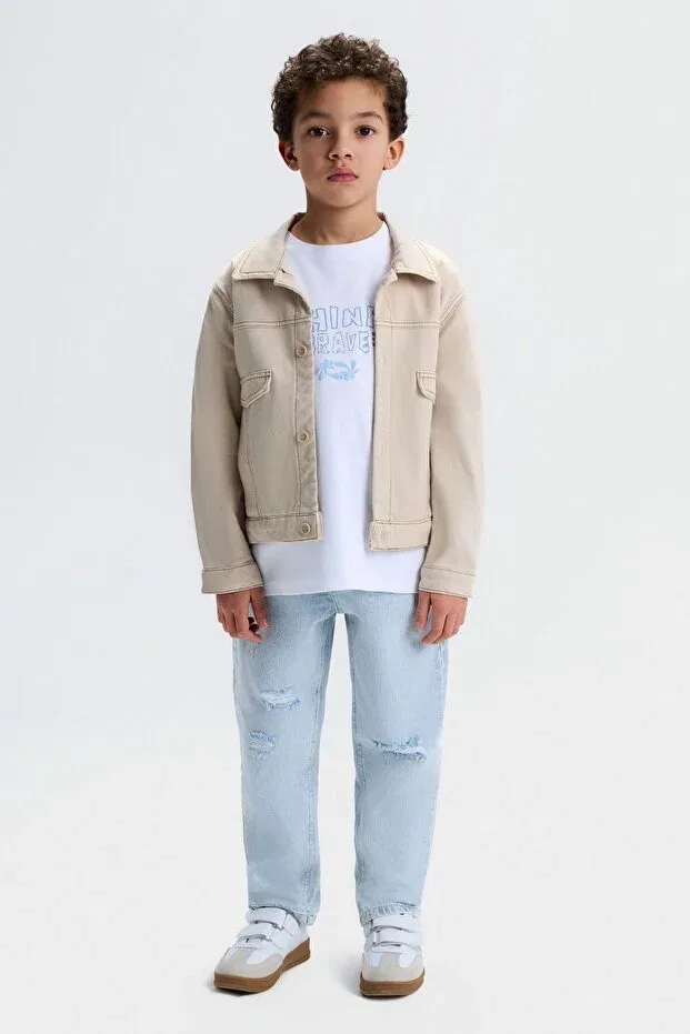 Детский пиджак для девочек хлопковый Brave jacket Nk Kids, Cream — фото 2