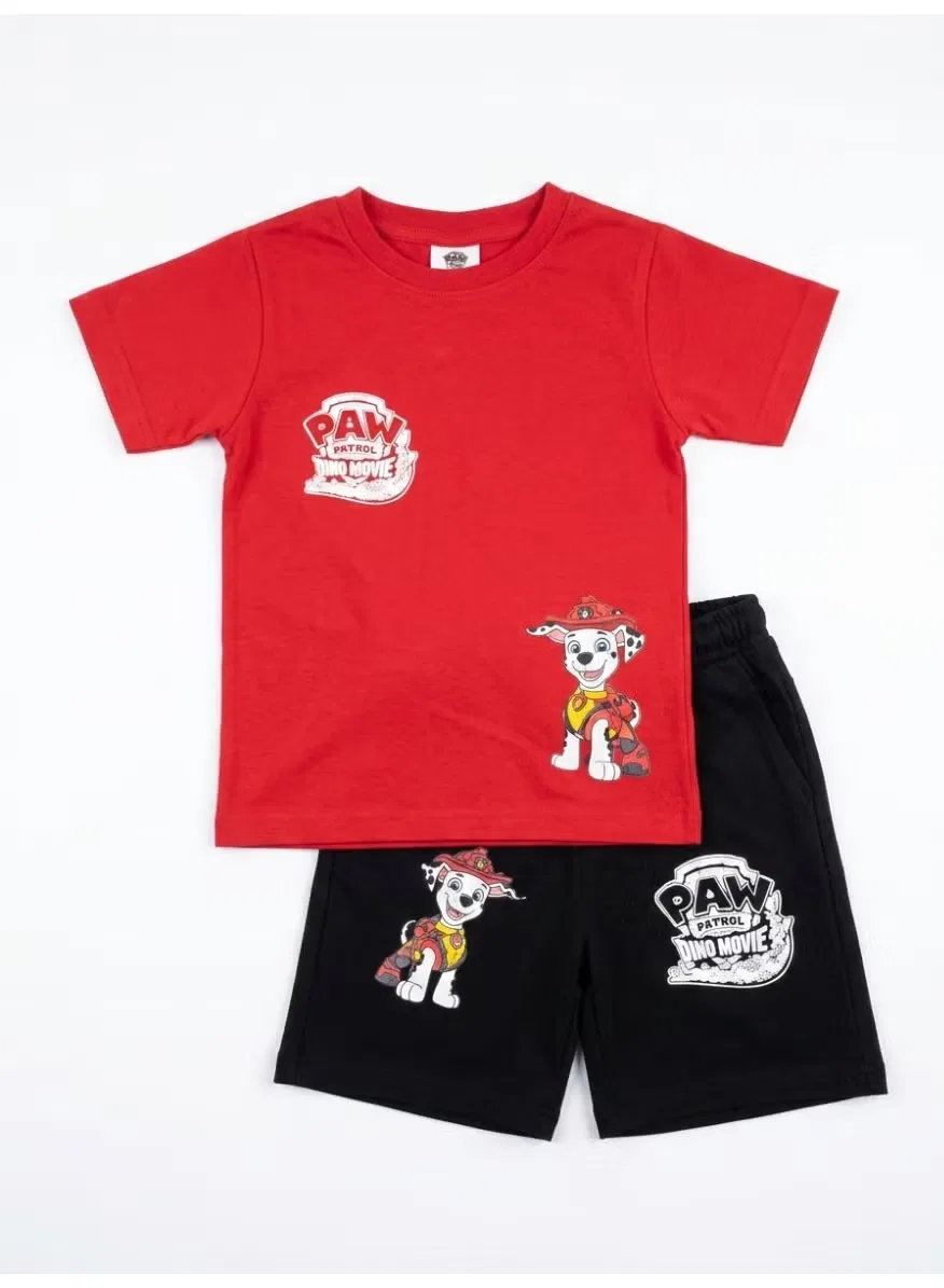 Комплект футболка и шорты с принтом Paw Patrol, разноцветный