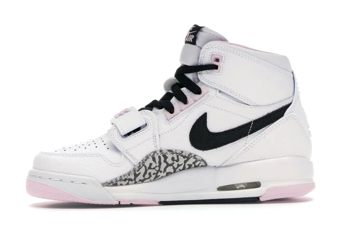 Детские кроссовки Lifestyle с высоким верхом Jordan Legacy 312 Jordan, White/Black-Pink Foam — фото 3