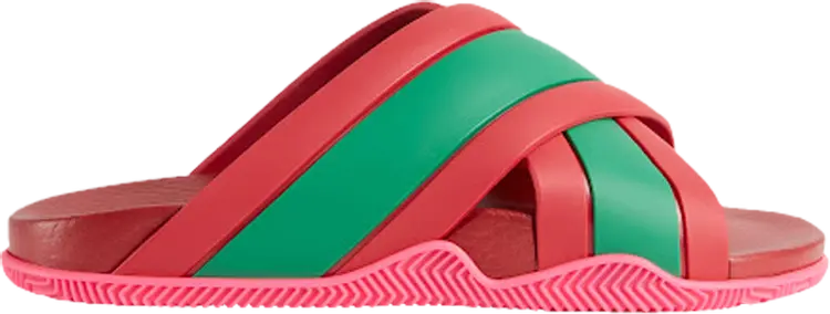 Сандалии Gucci Wmns Web Stripe Slide Sandal Coral, розовый