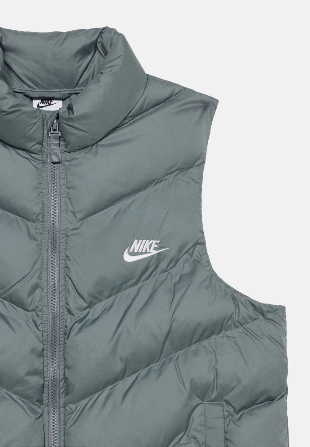 Пуховый жилет унисекс Nike Sportswear, Smoke Grey/White — фото 3