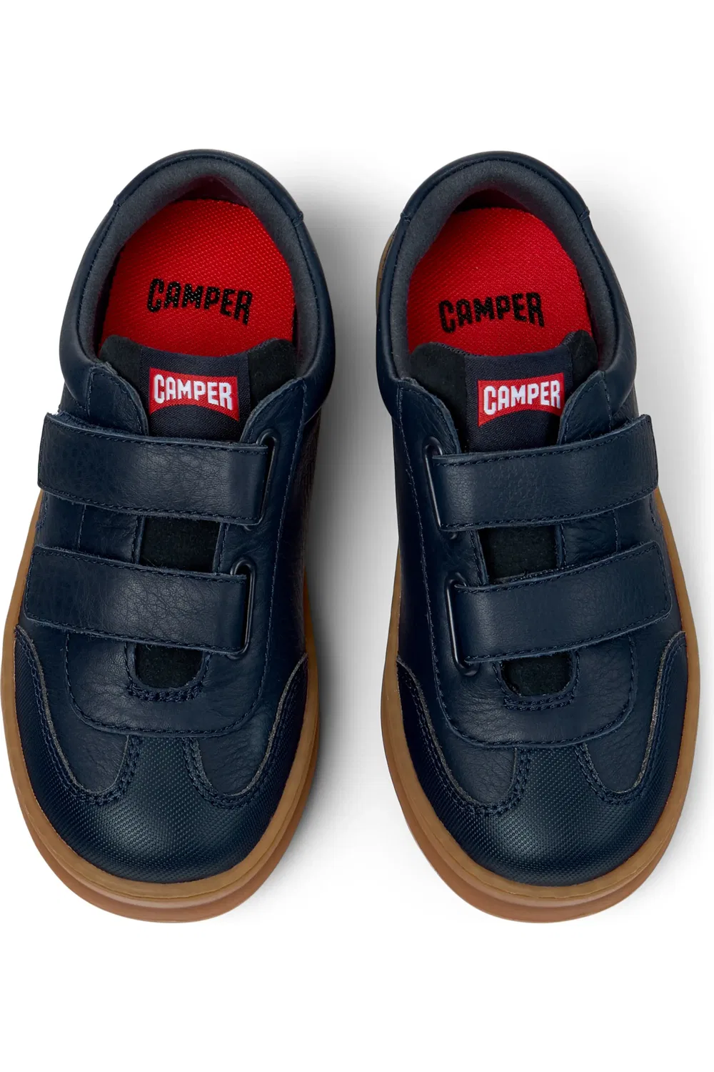 Кроссовки детские Camper Runner Four на липучках, темно-синий — фото 4
