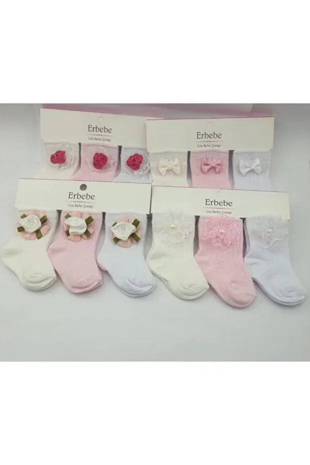 Детские носки для новорожденных с аксессуарами Kardeşler Baby, Multicolor