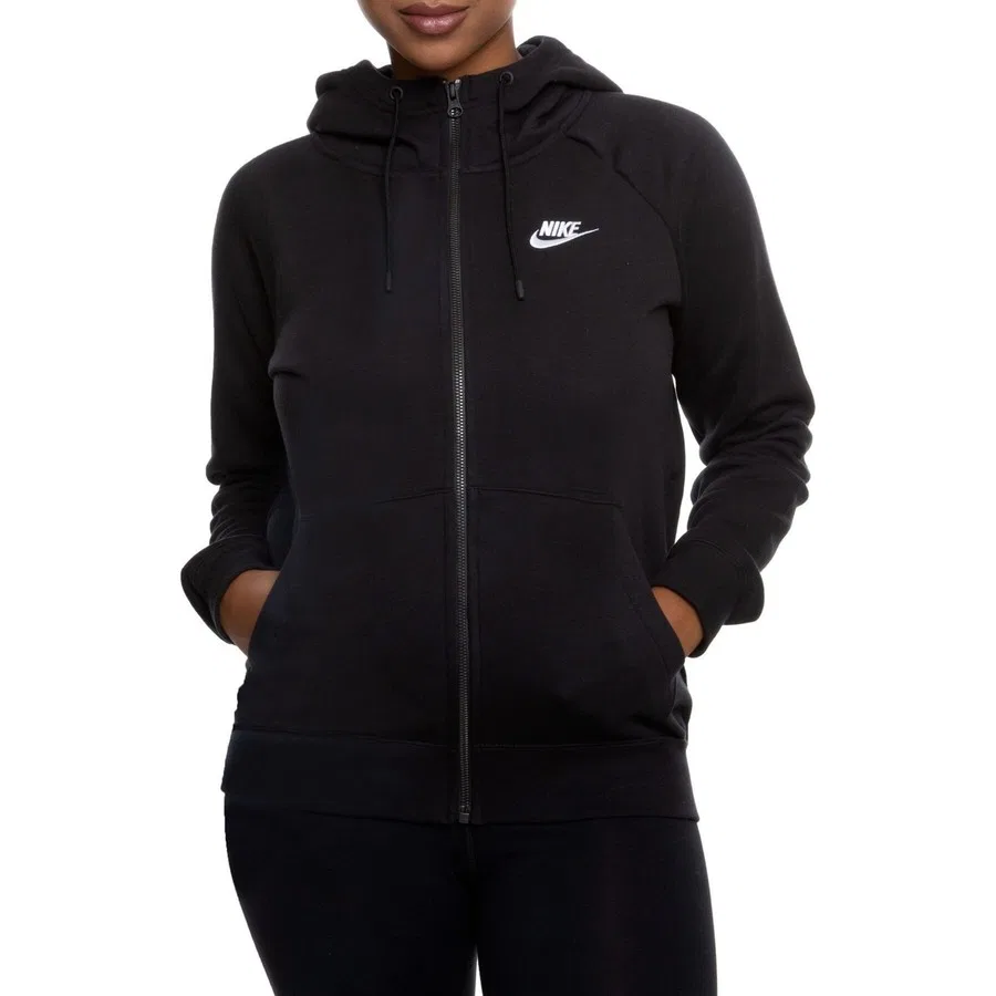 Женский худи с капюшоном, Regular Fit, Nike Sportswear Essential, Черный