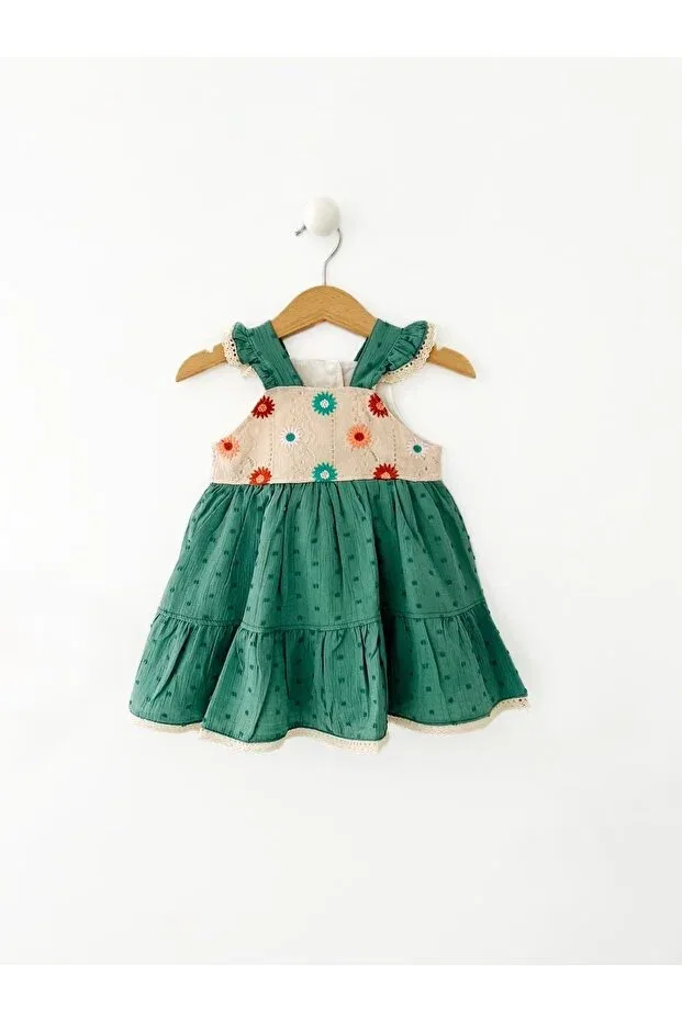 Детское платье для девочек с принтом Basics Colored Baby, Green