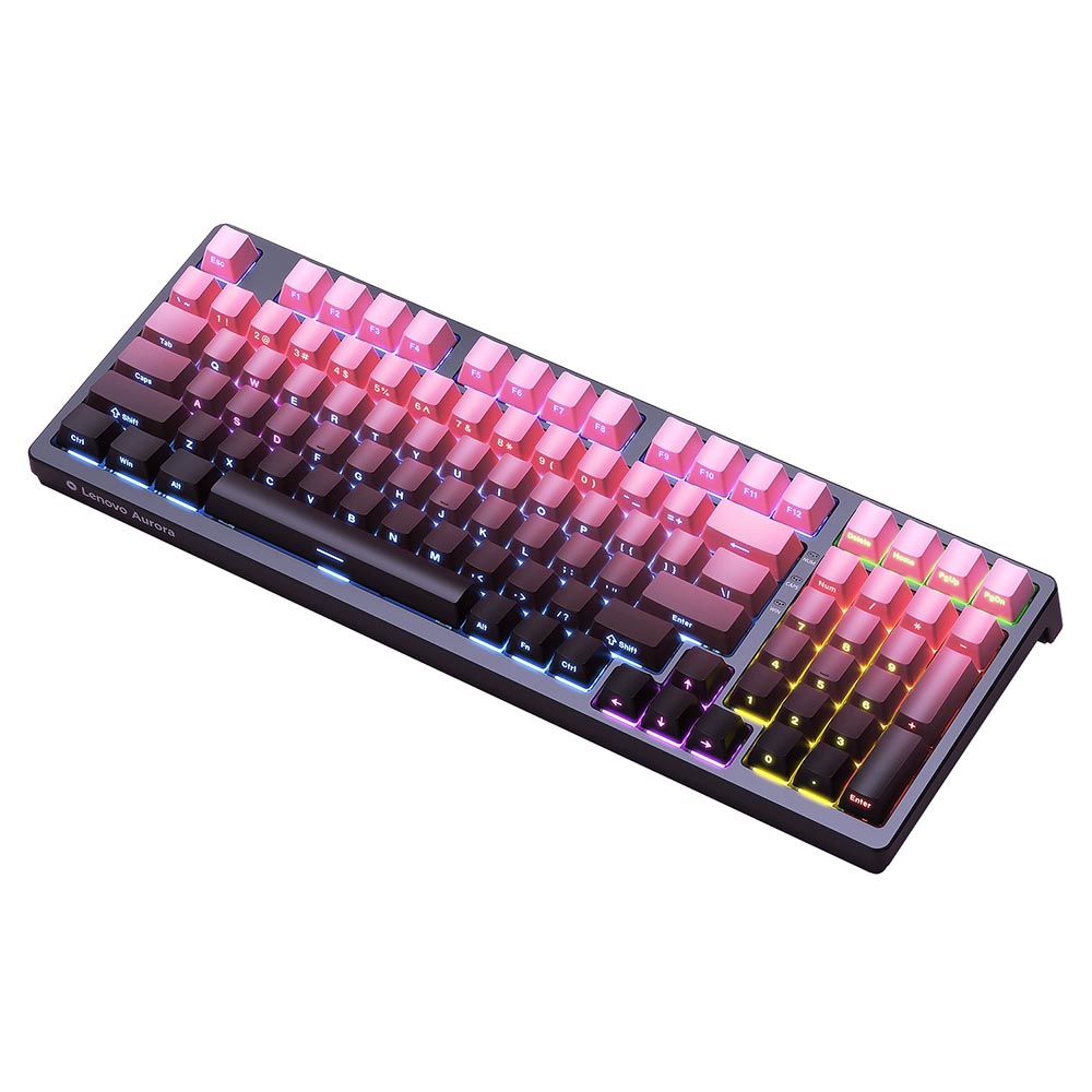 

Механическая клавиатура Lenovo Aurora GK10, Blue Switch, Red Bean Paste Powder, английская раскладка