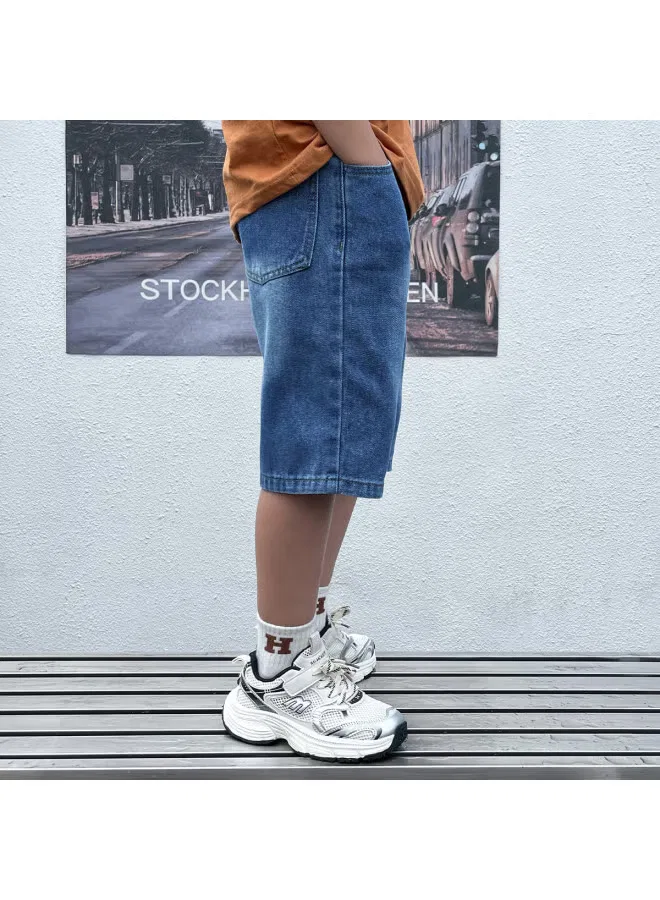 Jeanswest Шорты джинсовые свободного кроя с высокой посадкой, синий — фото 4