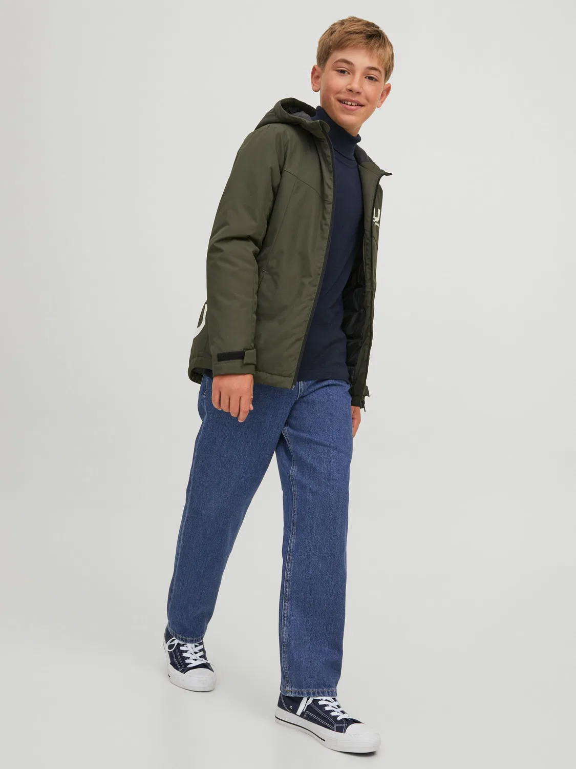 Джинсы свободного кроя Chris, JACK & JONES Junior, синие — фото 4